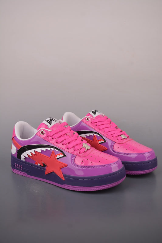 A BATHING APE BAPE STA Shark M2 "Purple/Pink"